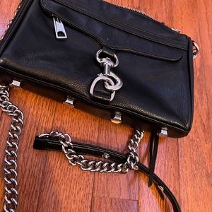 rebecca minkoff cross body purse silver hardware